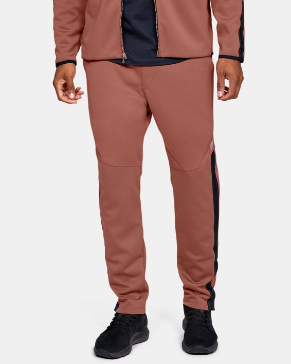 Men's UA RUSH™ Knit Warm-Up Pants, Brown, pdpMainDesktop image number 0